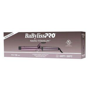 NEW BaByliss Pro Limited Edition Nano Titanium Extended-Barrel Curling Iron